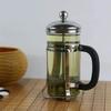 Стеклянный пресс-горшок 600 мл Прозрачный фильтр из нержавеющей стали Термостойкий Пресс для быстрого приготовления кофе