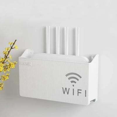 Настенная полка для WiFi-роутера - Пластиковый ящик для хранения из АБС с кабель-менеджментом, Подвесной органайзер для сетевых фильтров и домашнего декора