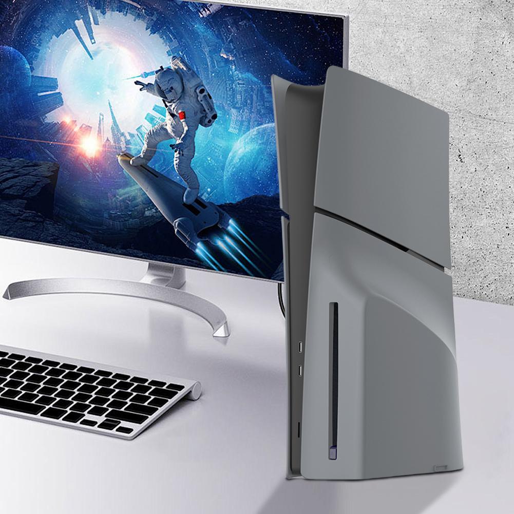 Жесткий чехол ABS с лицевой панелью, противоударный чехол для консоли PS5 Slim Disc Edition