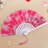 Складной вентилятор с глянцевой текстурой. Красивые различные стили. Гладкая поверхность. Тонкая работа. Украшение. Ткань Оксфорд. Ручной вентилятор в китайском стиле. Товары для дома.