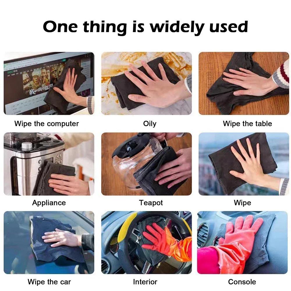 Волшебная Ткань Окно Для Кухни Салфетка для Посуды Инструмент для Уборки Бытовая Стеклянная Многоразовая Утолщенная Ткань Микрофибра Новые Бесследные Товары