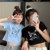 Women Cartoon Butterfly Tees Clothes Streetwear Harajuku Butterfly T Shirt Short Sleeve T-Shirt Y2k