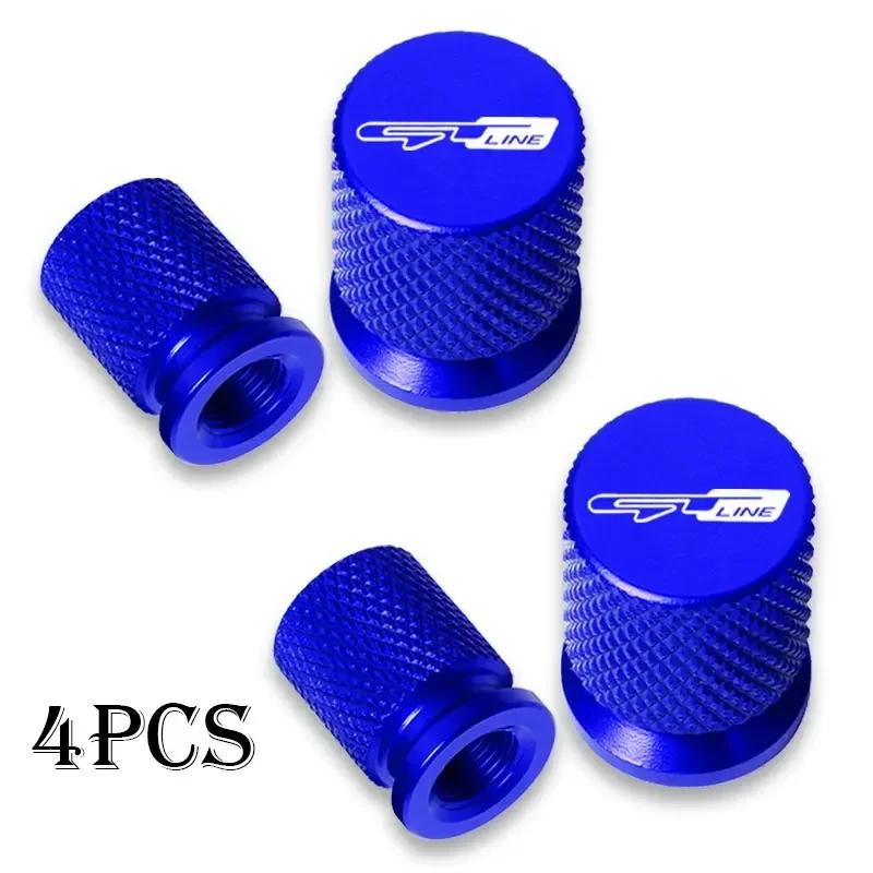 4PCS Car Wheel Tire Valve Caps Tyre Stem Covers Airdust Waterproof For Kia GT Line Sportage Ceed Picanto K5 K4 K3 KX5 Stonic