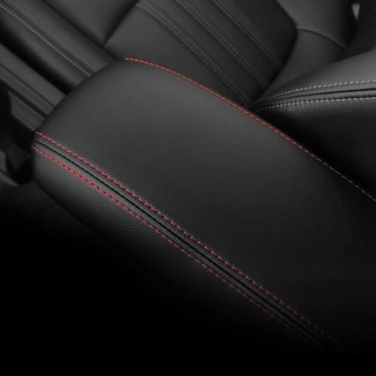 Крышка подлокотника центральной консоли с основанием для Toyota Corolla 2014-2018 гг., искусственная кожа.