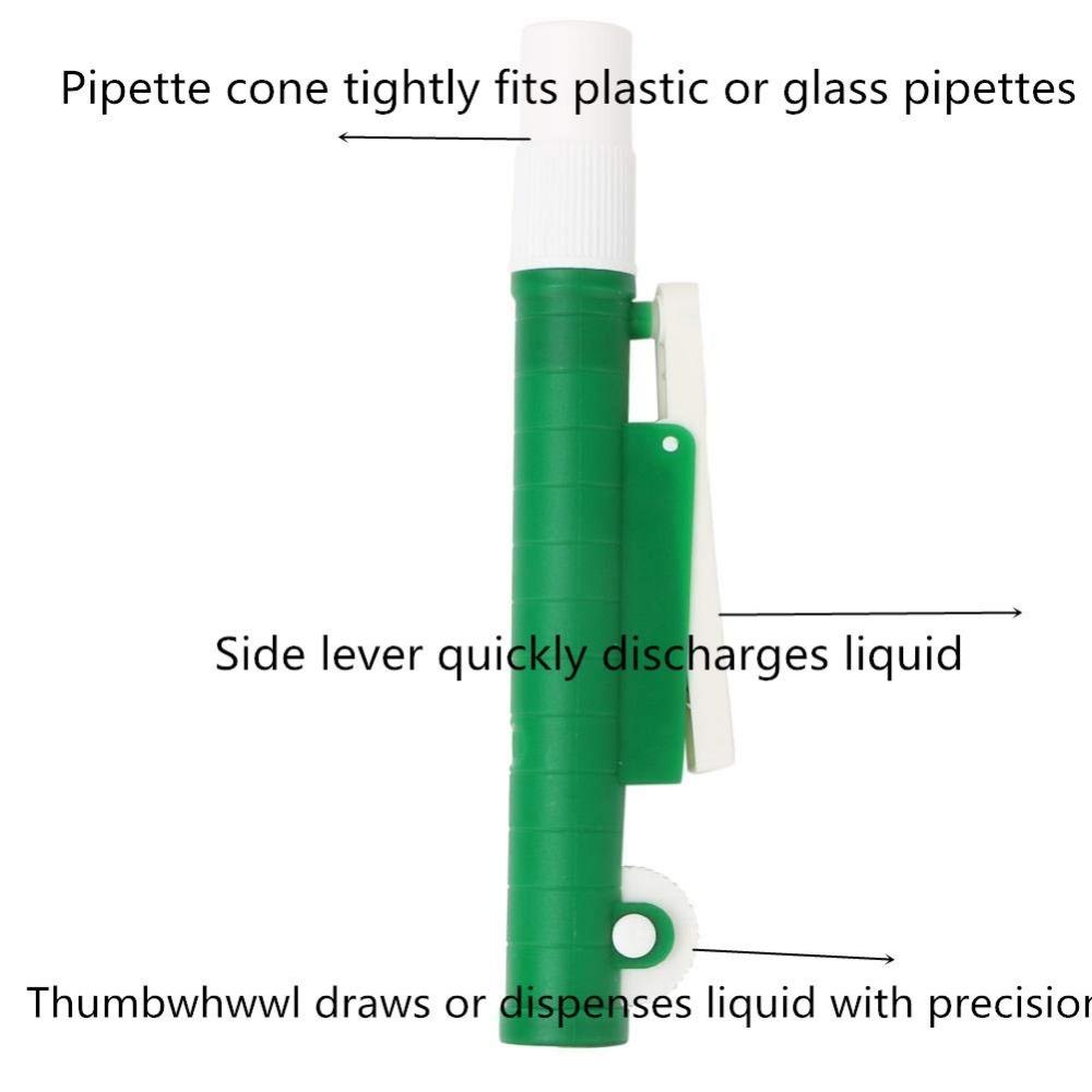 10ml 10ml Pipette Green Laboratory Pipette Liquid Transfer Pump Pipet Pump