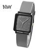 Lady Casual Watch Square Dial Quartz for Women, Silicone Strap Wristwatch with Strap, Accurate Lightweight Wristwatch, Fashion Accessory Precise