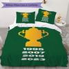 Springboks Rugby Pattern Bedding,Quilt Set Quilt Cover Pillowcase Home Birthday Gift(1 * duvet cover + 2 * pillowcase, without core)_lx
