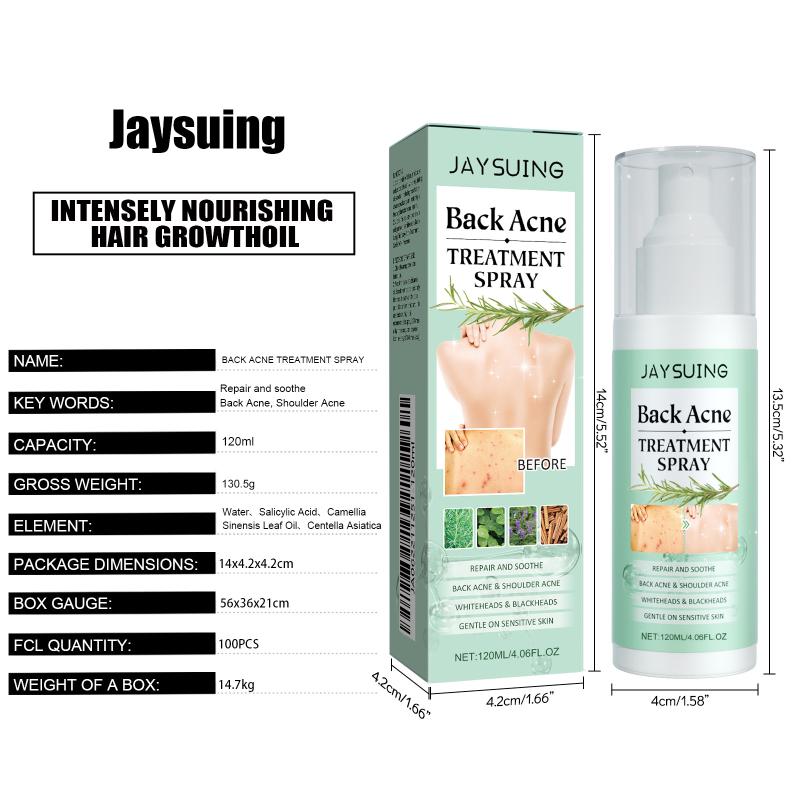 Moisturizing Back Cleansing Spray for Sensitive Skin Anti Hydrates and Repairs Bumpy Back Skin