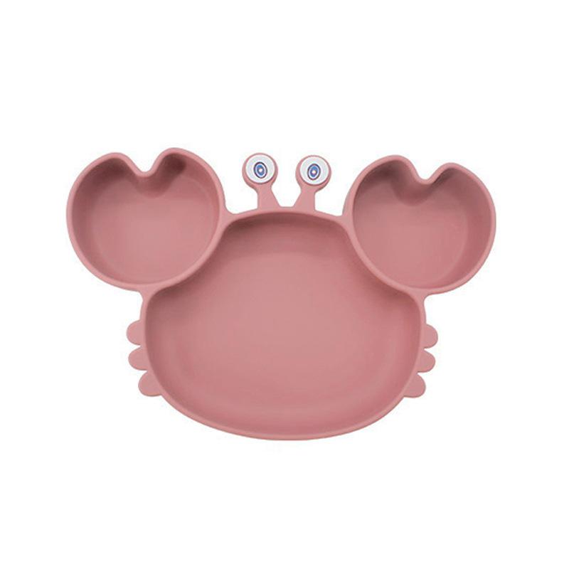 1 шт. 20x20x3 см Милый медведь Детское питание Дополнение Столовая посуда - Силиконовая присоска Тарелка для ужина миска с защитой от падений