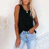 Women's Casual Tank Tops Crewneck Sleeveless Plain Summer Cotton Tee Shirts