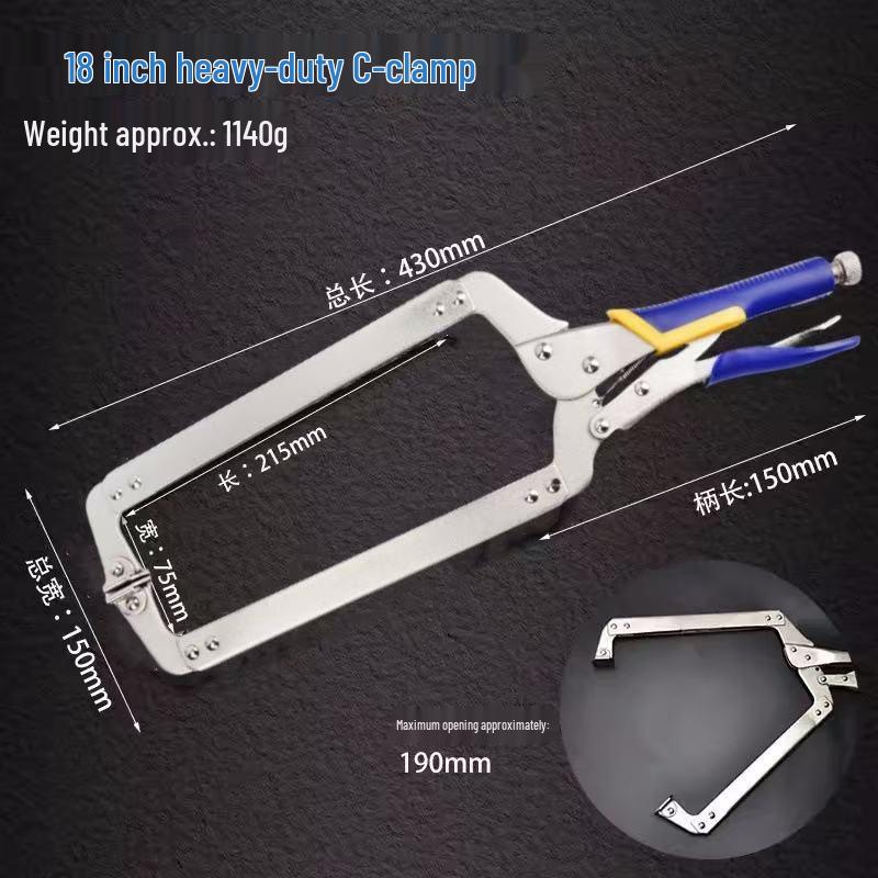 Многофункциональные универсальные плоскогубцы: Большое отверстие, плоская головка, быстрая фиксация для деревообработки и выравнивания труб