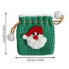 Coin Purse For Women Drawstring Crochet Christmas Wallet Coin Pouch For Change Money Cash Jewelry Lipstick Earbuds Shopping