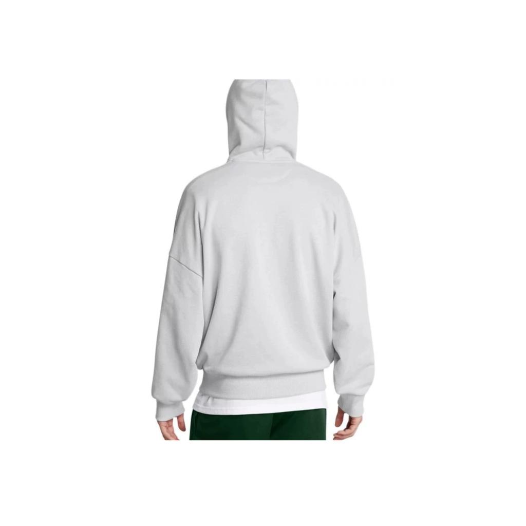 Under Armour Icon UA HWT Terry OS Hoodie American Retro Sports Casual Pullover Sweatshirt Men Hoodies Gray 1386549-011