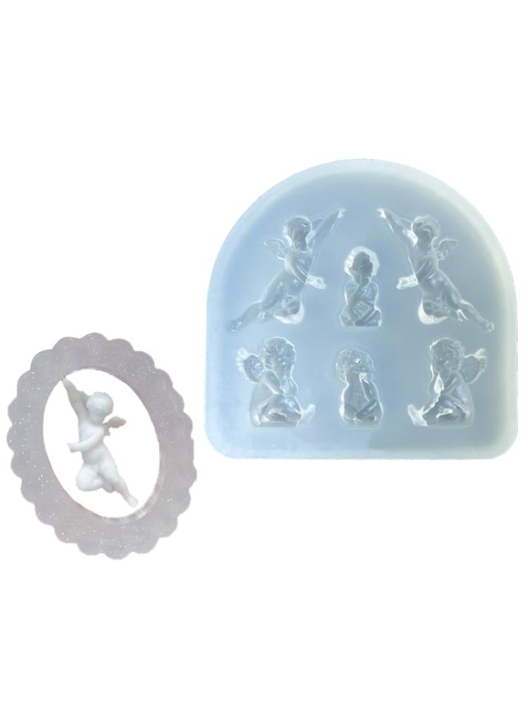 Многофункциональная силиконовая форма, силиконовые формы для рукоделия, форма ангела, формы для украшения ногтей, подходящие для изготовления поделок