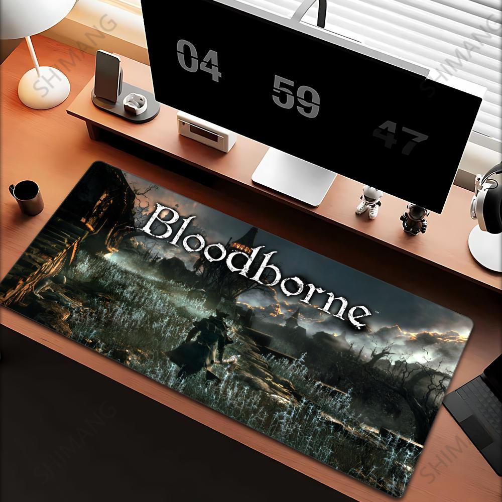 Игровой Bloodborne Большой Коврик для Мыши PC Геймерский XXL Настольное Украшение Компьютерный Большой Игровой Коврик для Мыши xmm Ковер на Стол