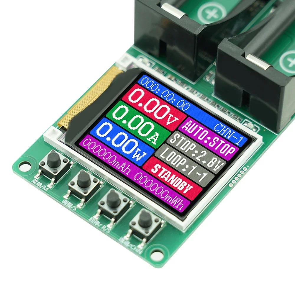 Upgraded 2 Channel 18650 Electronic Load Tester Internal Resistance Capacity Detector Automatic Cycle Charge Discharge PDCharger
