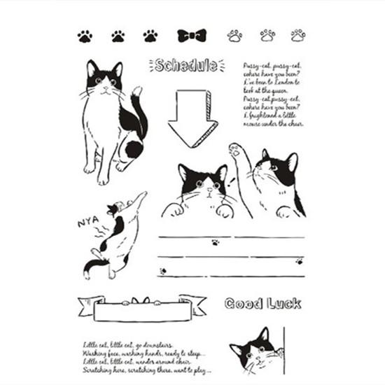 Винтажный штамп, прозрачный силиконовый штамп с цветочными фруктами и английскими словами, строительный штамп для DIY, декоративный альбом для скрапбукинга, журнал для студентов