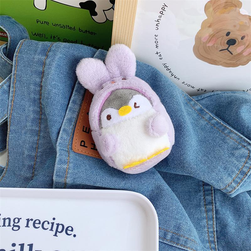 Милый плюшевый пингвин-дракон, сумка-брелок, подвеска, кошелек для монет, плюшевая подвеска для ключей автомобиля