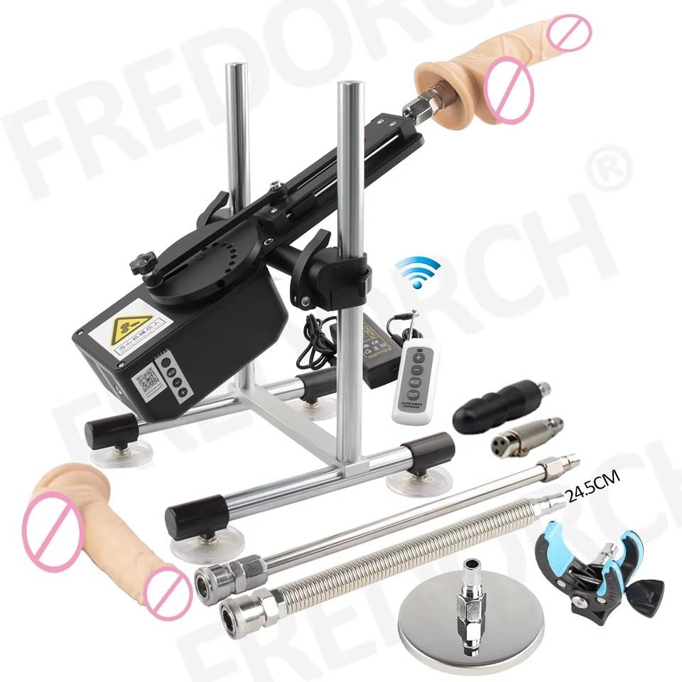 Автоматическая секс-машина Толкающая машина с дилдосами Пульт/APP Управление для пары 70 Вт Мощная машина любви Специальная функция