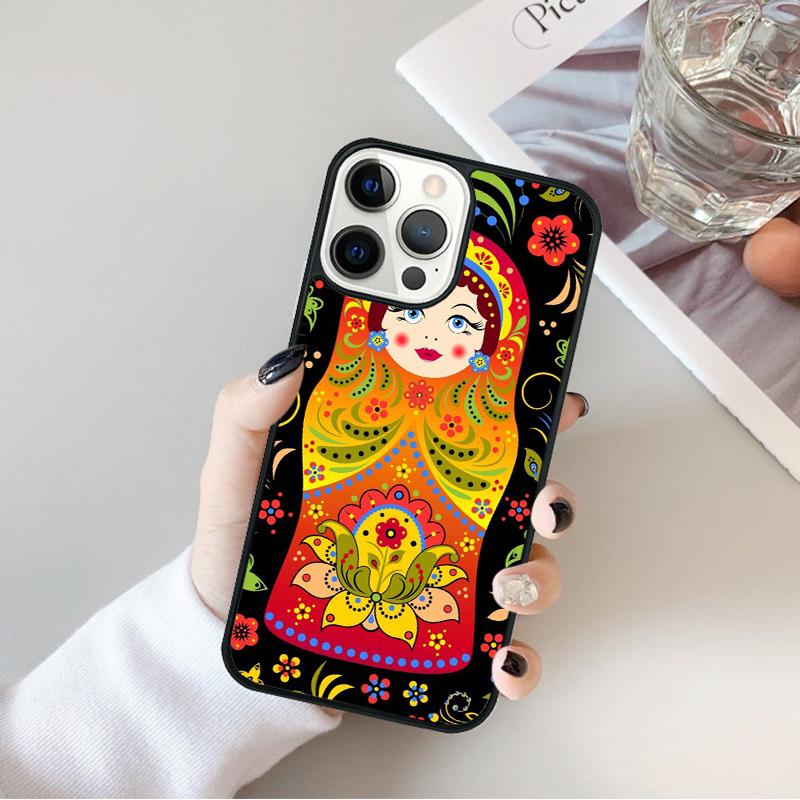 Russian Dolls Matryoshka Phone Case For iPhone 17 Air 16 15 14 Max Plus 11 12 13 Pro Max Phone Cover coque