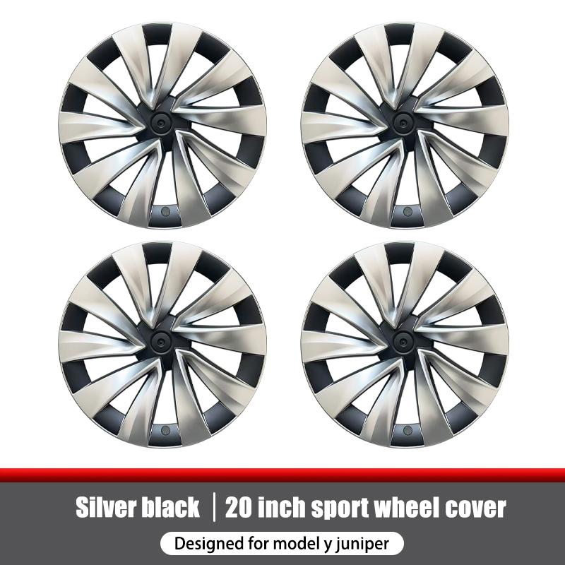 4PCS Hub Caps for Tesla Model Y Juniper 20-Inch Wheel Cover Performance Replacement Helix 2.0 Wheels Full Rim Accessories 2025