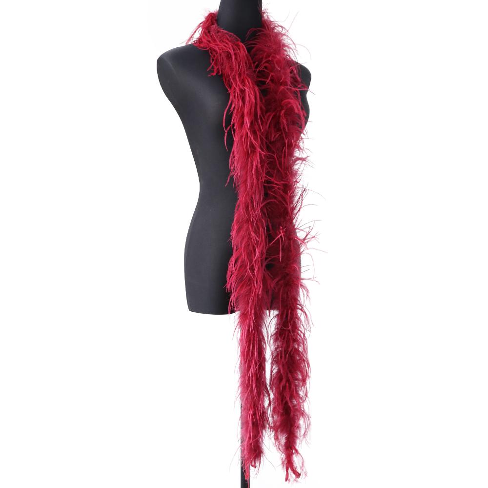 1Ply Ostrich Feather Boa 13-15CM Long Feathers Trims for Crafts Party Dress Sewing Decoration Plumas Ribbon 2 Meters Multicolor