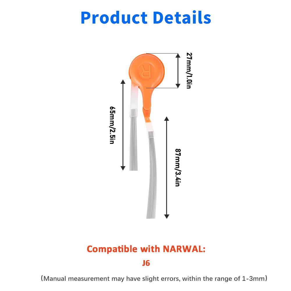 Main Side Brush Dust Bag Roller Mop Filter For Narwal J6 Robot Vacuum Cleaner Mop Track Mop Cloth Part For Floor Cleaning Tools