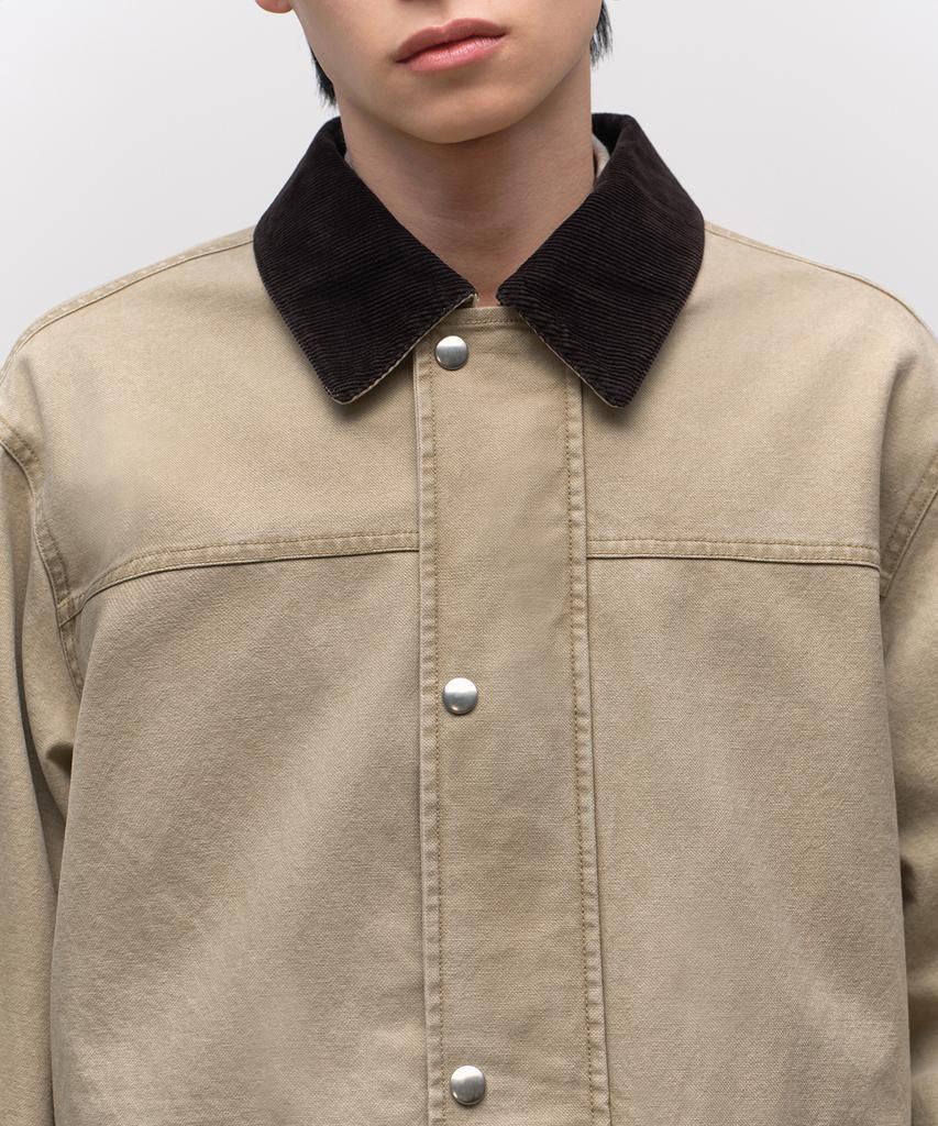 Musinsa Standard Pigment Canvas Hunting Jacket [Beige]
