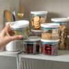 Food Sealed Jar Household Rice Food Nut Storage Jar Food Canister Grade Plastic Transparent Bottle With Lid Grain Storage Box