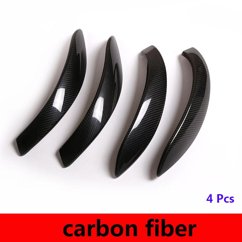 For BMW 1 2 3 4 Series F20 F22 F30 F34 F36 F32 F33 13-19 Carbon fiber Car Inner Door Armrest Handle Cover Trim Car Accessories BGF6