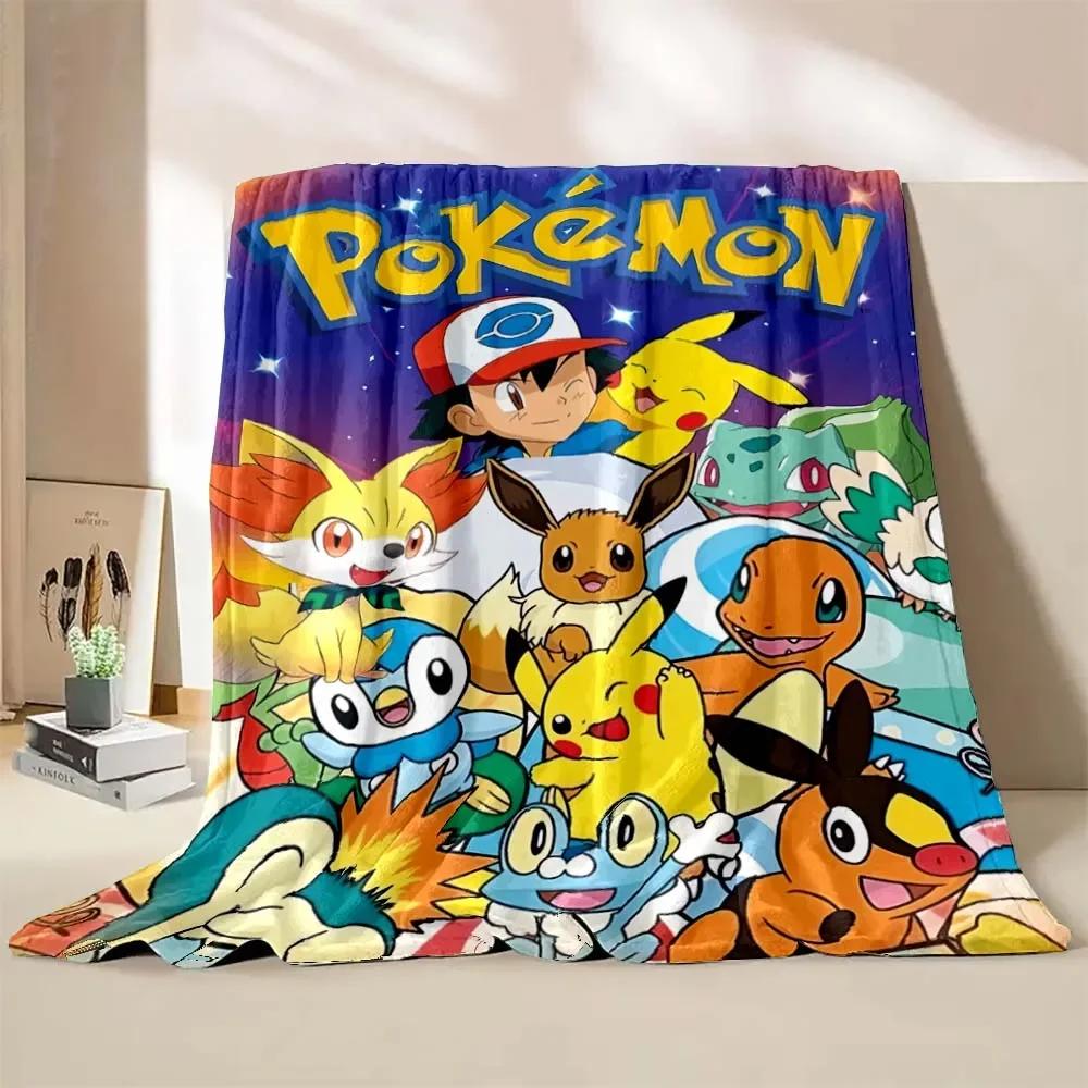 Low Stock! Pokemon Eeveelution Queen Blanket - Soft Cozy Blanket for Couch, Sofa, or Bed, Office Travel Camping Holiday Gifts