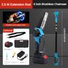 Garden Pruning Power Tool Set Portable Electric High Branch Chainsaw Rechargeable Extended Brushless Electric Scissors