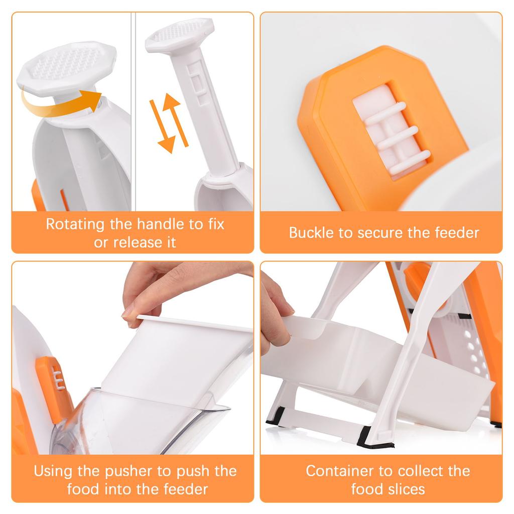 Безопасная овощерезка для кухни, регулируемая овощерезка-мандолина, измельчитель для картофеля, лука