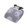Marushin Sanrio Kuromi Suyamoko Kuromi Mascot Cute and Made with Mitt Stylish Winter Product 3805002000 Blanket, Fluffy, Fabric, Item, Number