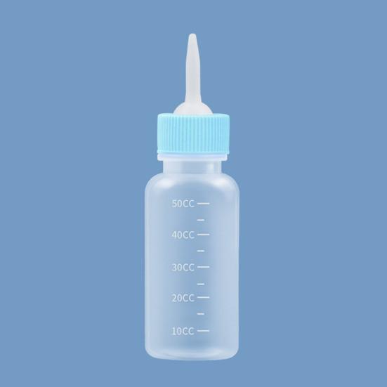 Milk Bottle Clear Scale Soft Nipple Silicone Pet Feeding Bottle for Kitten Puppy