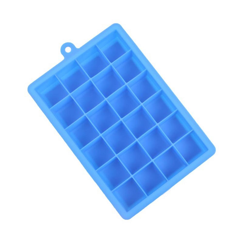 24 Silicone Ice Cube Tray Molds DIY Desert Cocktail Maker Square Mould
