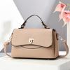 Stylish Pu Mini Square Shoulder Bag For Women With Trendy Crossbody Design In Black Pink And Khaki