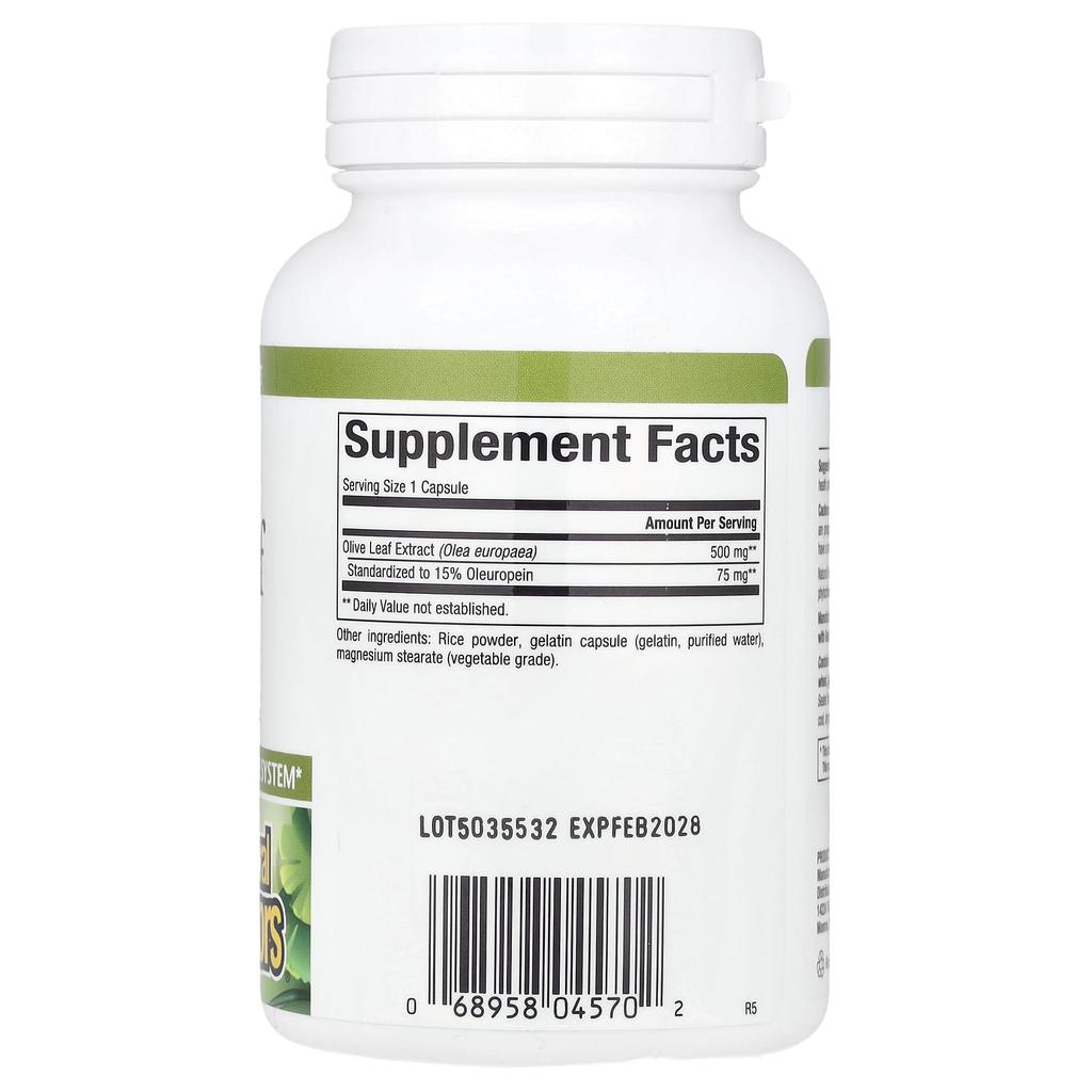 Herbal Factors, Olive Leaf, 500Mg, 90 Capsules