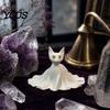 Без запаха ПЛА-филамент Декоративные 3D-печатные Статуэтки Кошки-Призрака, Хэллоуинские Фигурки Котенока-Призрака с Пустыми Глазами Декор с Детальной Резьбой