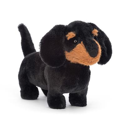 Jellycat Серия Животные Собака Фредди Такса Черная Милая Забавная Кукла Плюшевая Кукла Высота 13 см