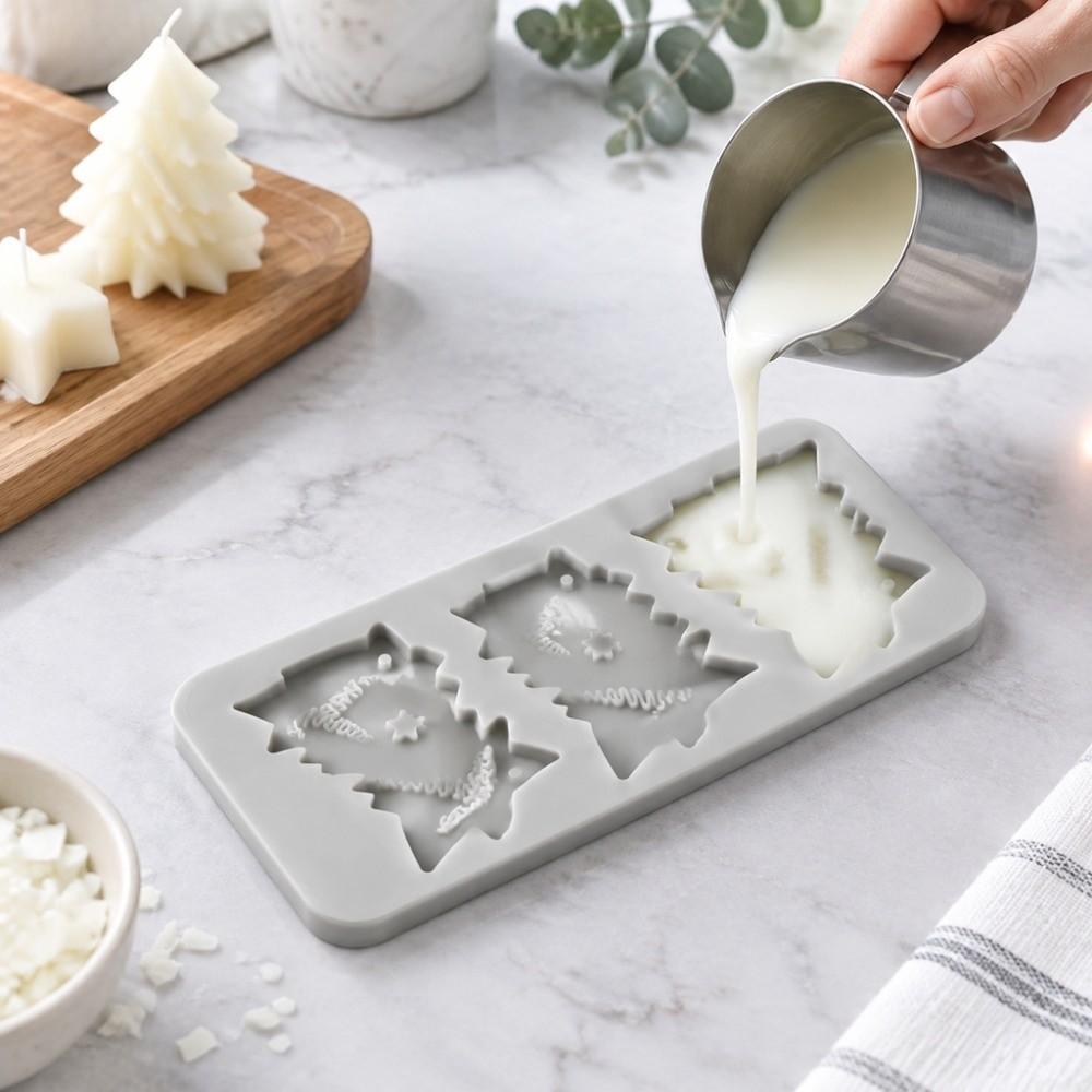 Handmade Christmas Tree Mold Silicone Wax Chip Mold Aromatherapy Wax Mold Christmas Decoration