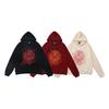 S@p5der high quality hip hop singer letter 5555555 print hooded sweater men and women the same casual versatile