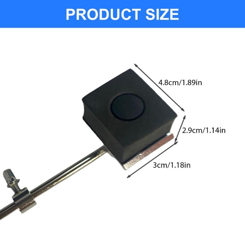 Колотушка для педали бас-барабана Замена Профессиональная колотушка для педали бас-барабана Регулируемая головка молотка Колотушка для барабана