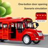 Двойная инерция Скользящая модель школьного автобуса Симуляция Звук и Свет Музыка Образовательная игрушка Автобус Игрушка Подарок на День Рождения Ребенка