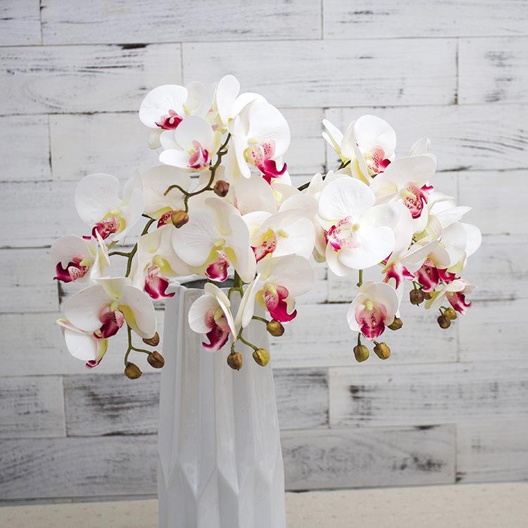 Realistic feel simulation Phalaenopsis hotel tape artificial flower ornament home, Phalaenopsis simulation flower
