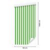 Green and white striped wallpaper for living room and bedroom 50x1000