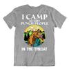 Camping Outside Trip T Shirt Tee Cool Gift Cute Funny Outdoor Fresh Bear Punch