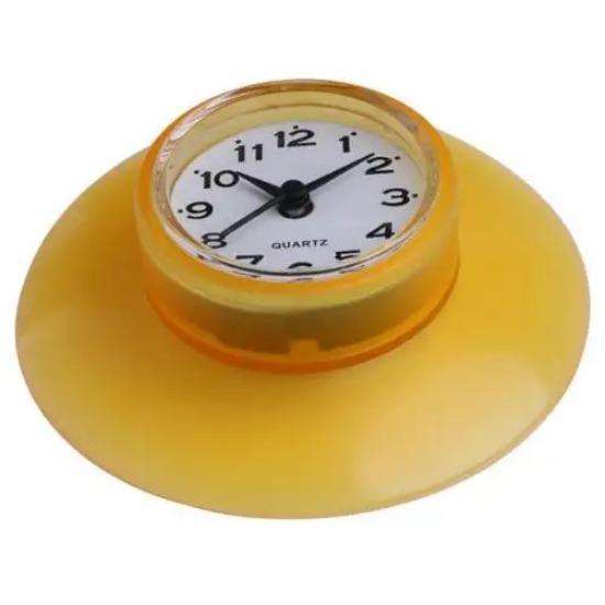 Водонепроницаемые часы для ванной комнаты, кухни, круглые часы на присоске, холодильник, мини-настенные часы, настенные часы, украшения