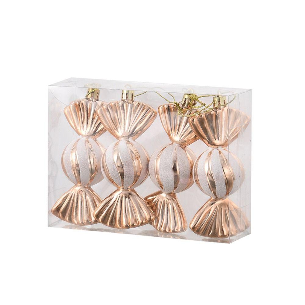 4 шт./коробка Рождественские конфетные подвески Украшения для рождественской елки Украшения для витрины прилавка Красочные конфеты