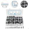 500Pcs Blind Rivets 3/32" 1/8" 5/32" 3/16" 1/4" SAE Open End Assorted Rivet Set for